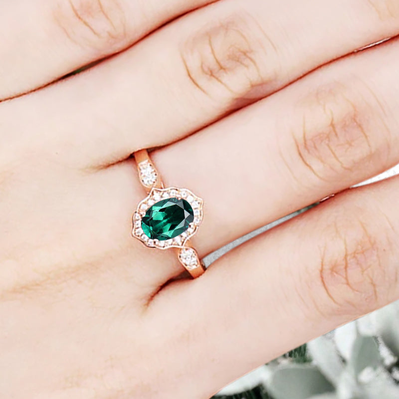 Bague de fiançailles vintage en forme de poire avec aigue-marine, ensemble de bagues de mariage uniques, cadeau d'anniversaire