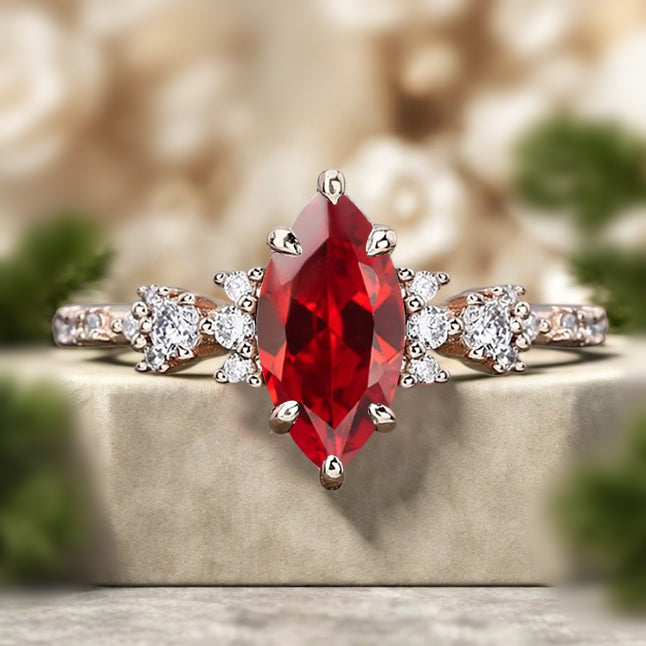 Bague de fiançailles vintage en forme de poire avec aigue-marine, ensemble de bagues de mariage uniques, cadeau d'anniversaire