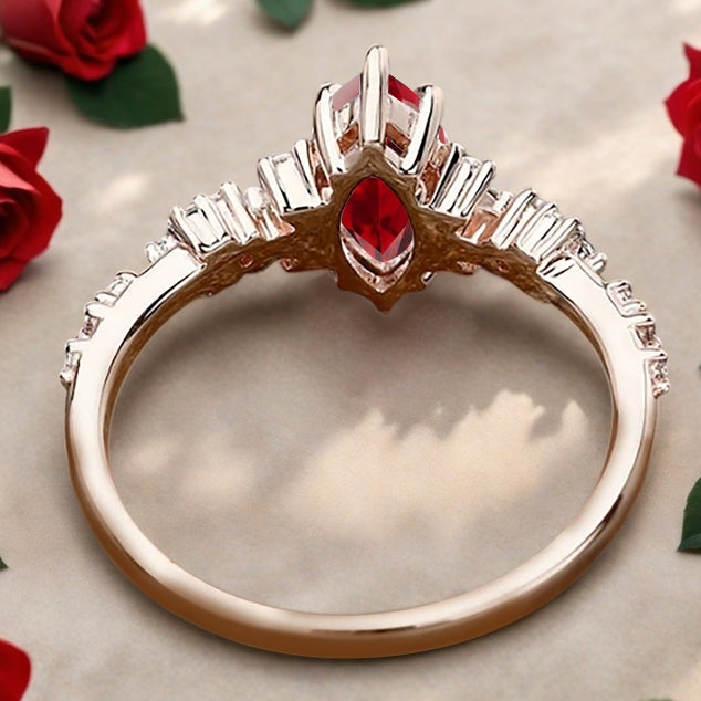 Bague de fiançailles vintage en forme de poire avec aigue-marine, ensemble de bagues de mariage uniques, cadeau d'anniversaire