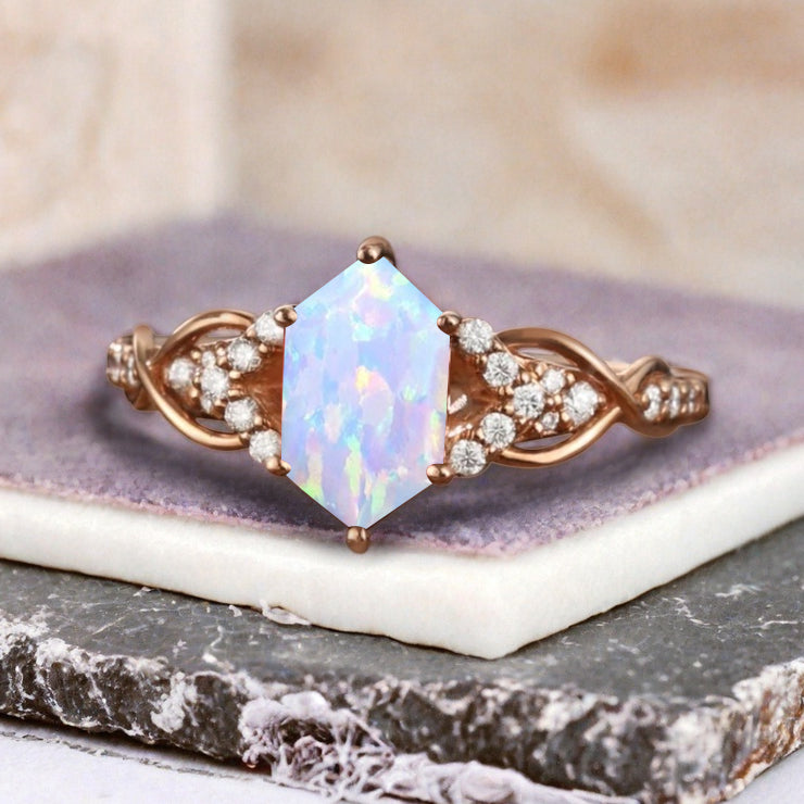 Bague de fiançailles en pierre de soleil ovale, bague de mariage unique en moissanite, cadeau pour elle