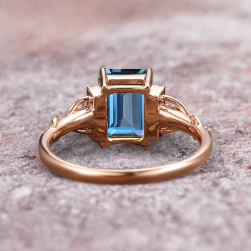 Bague de fiançailles en pierre de soleil ovale, bague de mariage unique en moissanite, cadeau pour elle