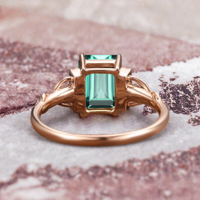 Bague de fiançailles en pierre de soleil ovale, bague de mariage unique en moissanite, cadeau pour elle