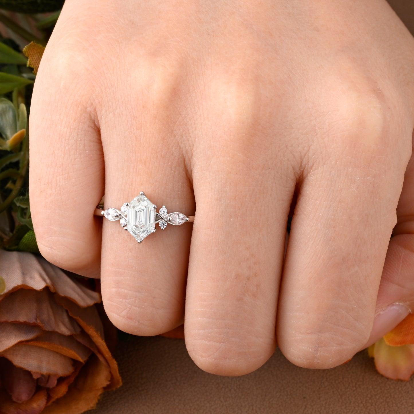 Bague de fiançailles vintage en forme de poire avec aigue-marine, ensemble de bagues de mariage uniques, cadeau d'anniversaire