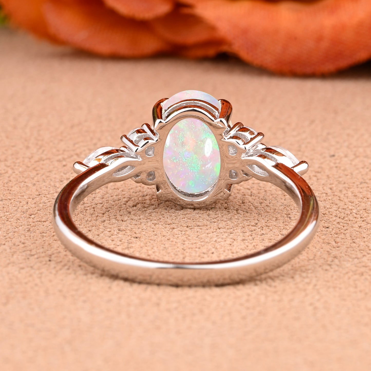 Bague de fiançailles vintage en forme de poire avec aigue-marine, ensemble de bagues de mariage uniques, cadeau d'anniversaire