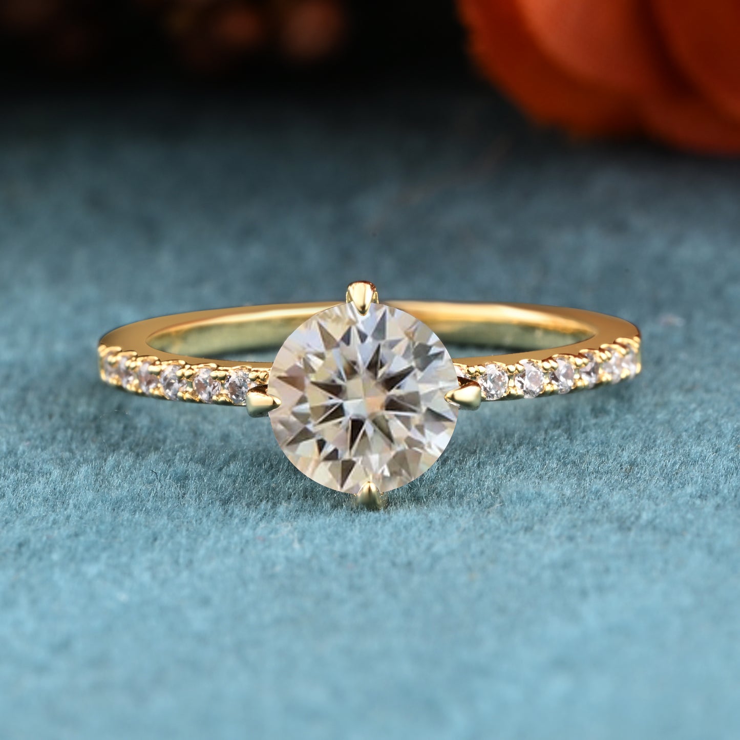 Bague de fiançailles vintage en forme de poire avec aigue-marine, ensemble de bagues de mariage uniques, cadeau d'anniversaire