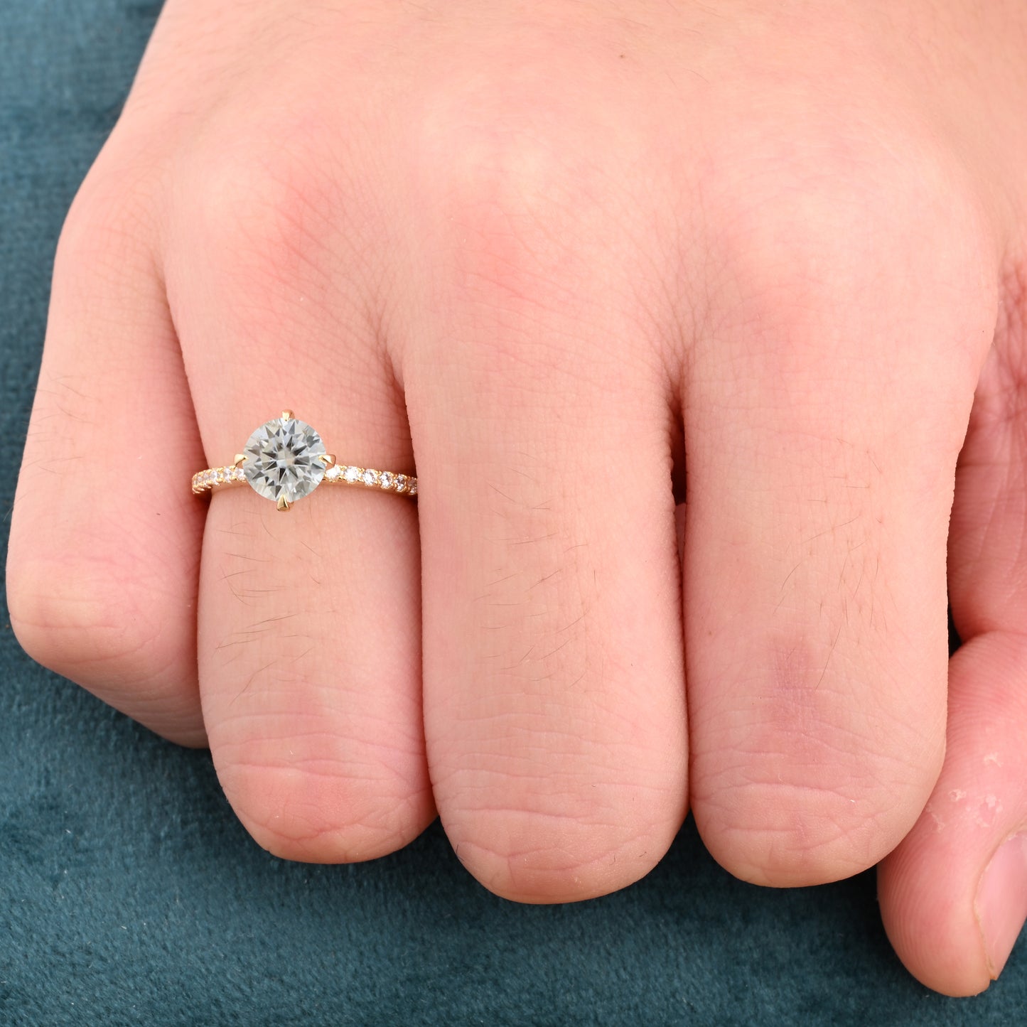 Bague de fiançailles vintage en forme de poire avec aigue-marine, ensemble de bagues de mariage uniques, cadeau d'anniversaire