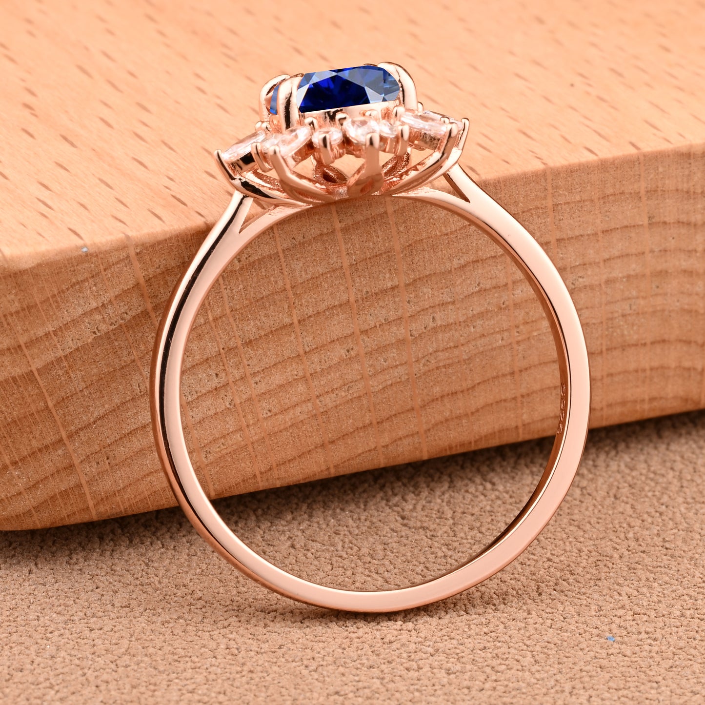 Bague de fiançailles vintage ovale en pierre de lune, bague de promesse unique en opale et moissanite