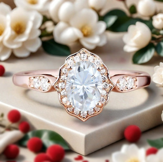 Bague de fiançailles vintage en forme de poire avec aigue-marine, ensemble de bagues de mariage uniques, cadeau d'anniversaire