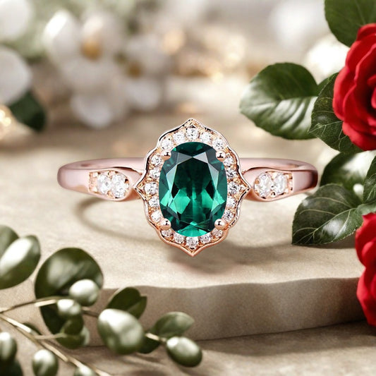Vintage Birnenform Aquamarin Verlobungsring Set Unikat Versprechen Brautring Set Jubiläumsgeschenk
