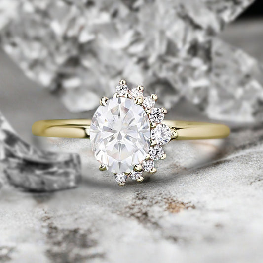 Bague de fiançailles vintage en forme de poire avec aigue-marine, ensemble de bagues de mariage uniques, cadeau d'anniversaire