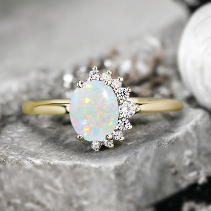 Bague de fiançailles vintage en forme de poire avec aigue-marine, ensemble de bagues de mariage uniques, cadeau d'anniversaire