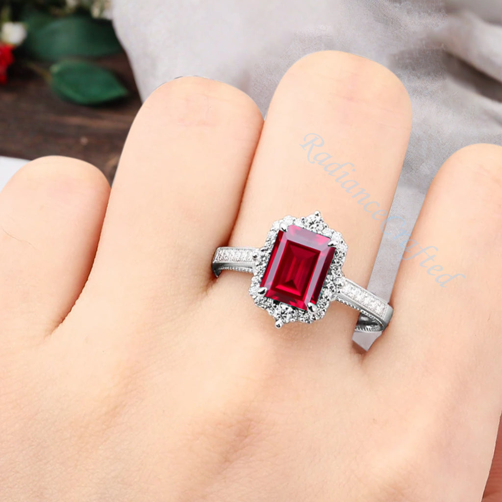 Bague de fiançailles vintage en forme de poire avec aigue-marine, ensemble de bagues de mariage uniques, cadeau d'anniversaire