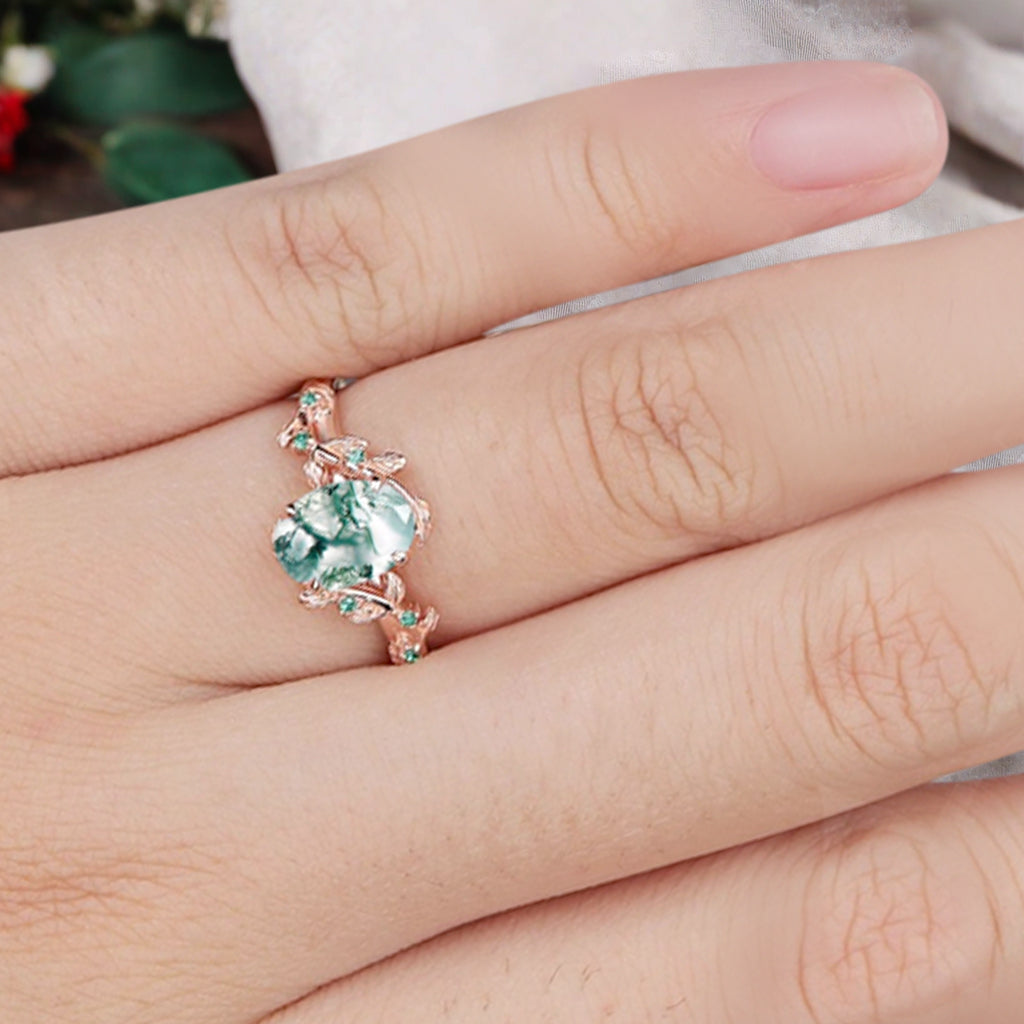 Bague de fiançailles vintage en forme de poire avec aigue-marine, ensemble de bagues de mariage uniques, cadeau d'anniversaire