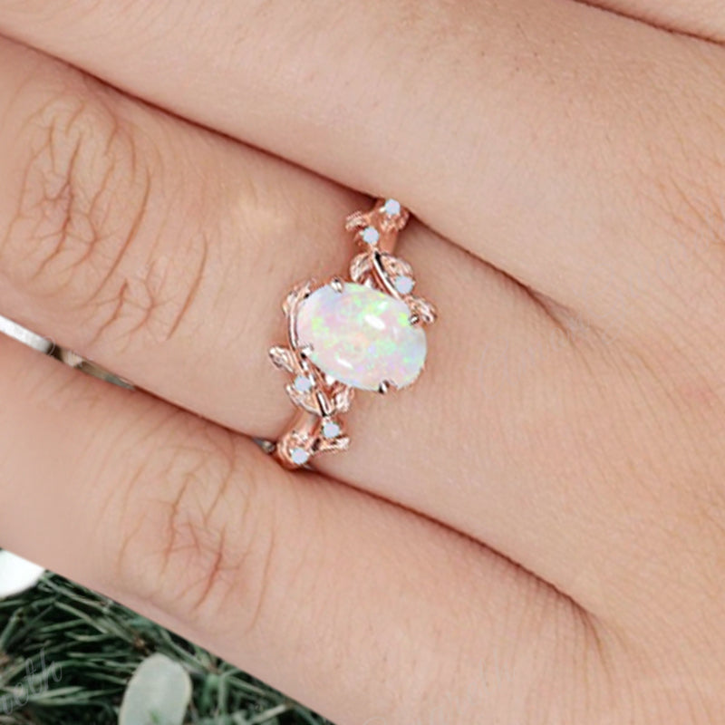 Bague de fiançailles vintage en forme de poire avec aigue-marine, ensemble de bagues de mariage uniques, cadeau d'anniversaire