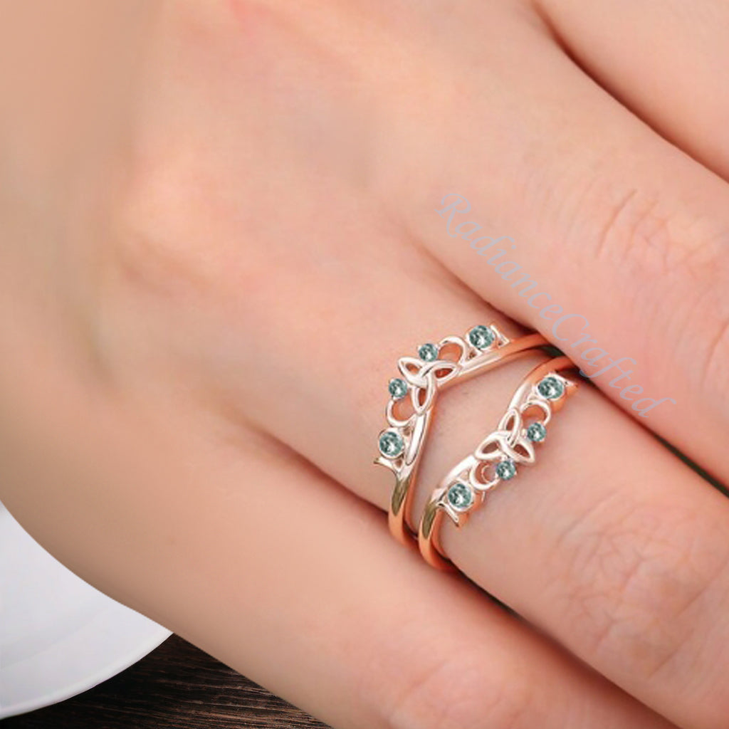Unique Moss Agate Wedding Ring Curved Enhancer Green White Moss Agate Wedding Band Vintage Stacking Band Unique Matching Ring Promise Anniversary Gift For Her