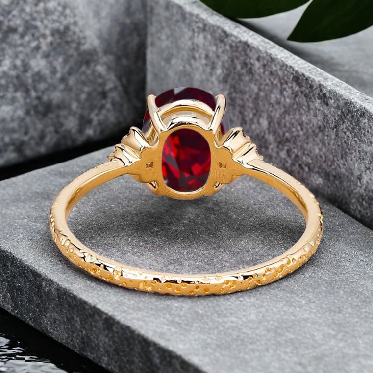 Bague de fiançailles vintage ovale en pierre de lune, bague de promesse unique en opale et moissanite