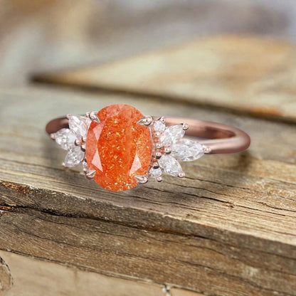 Bague de fiançailles vintage en forme de poire avec aigue-marine, ensemble de bagues de mariage uniques, cadeau d'anniversaire