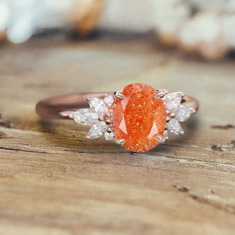 Bague de fiançailles vintage en forme de poire avec aigue-marine, ensemble de bagues de mariage uniques, cadeau d'anniversaire