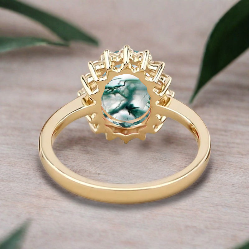 Vintage Birnenform Aquamarin Verlobungsring Set Unikat Versprechen Brautring Set Jubiläumsgeschenk