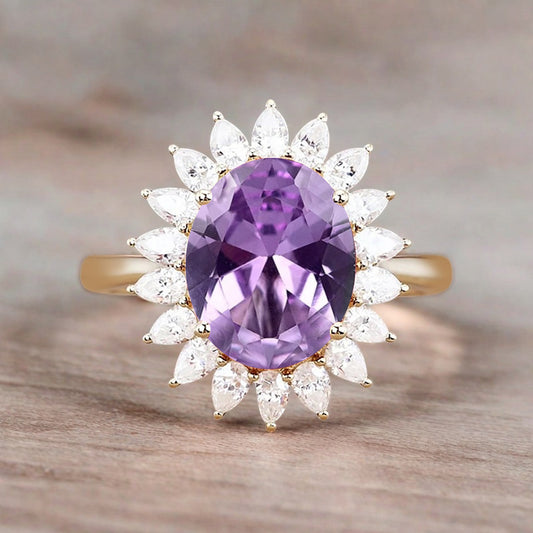 Bague de fiançailles vintage en forme de poire avec aigue-marine, ensemble de bagues de mariage uniques, cadeau d'anniversaire