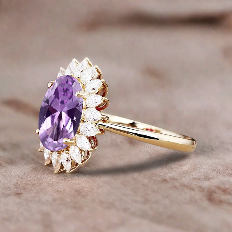 Bague de fiançailles vintage en forme de poire avec aigue-marine, ensemble de bagues de mariage uniques, cadeau d'anniversaire