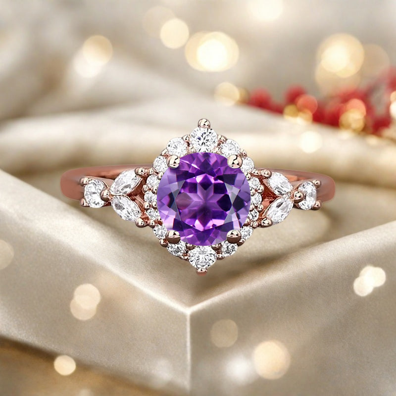 Bague de fiançailles vintage en forme de poire avec aigue-marine, ensemble de bagues de mariage uniques, cadeau d'anniversaire