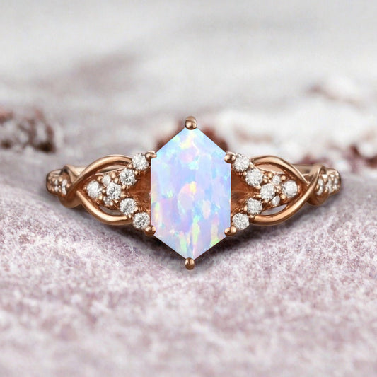 Bague de fiançailles en pierre de soleil ovale, bague de mariage unique en moissanite, cadeau pour elle