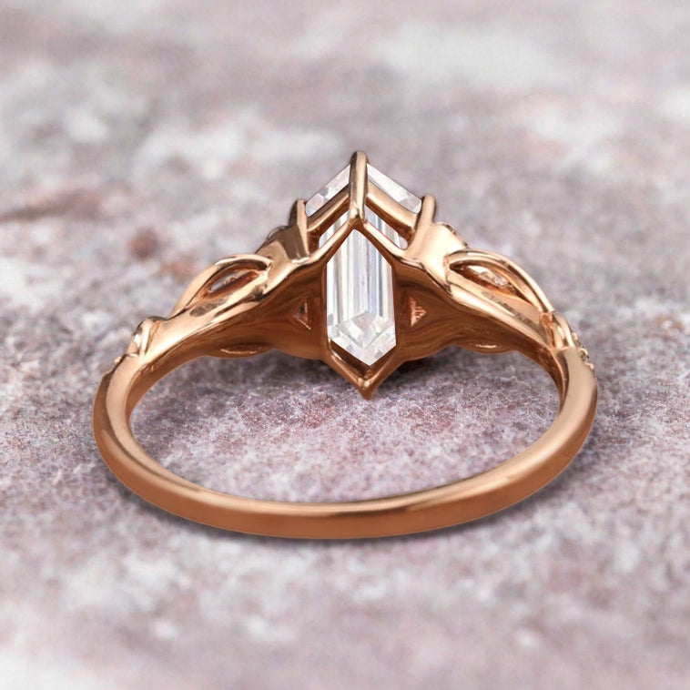 Bague de fiançailles en pierre de soleil ovale, bague de mariage unique en moissanite, cadeau pour elle