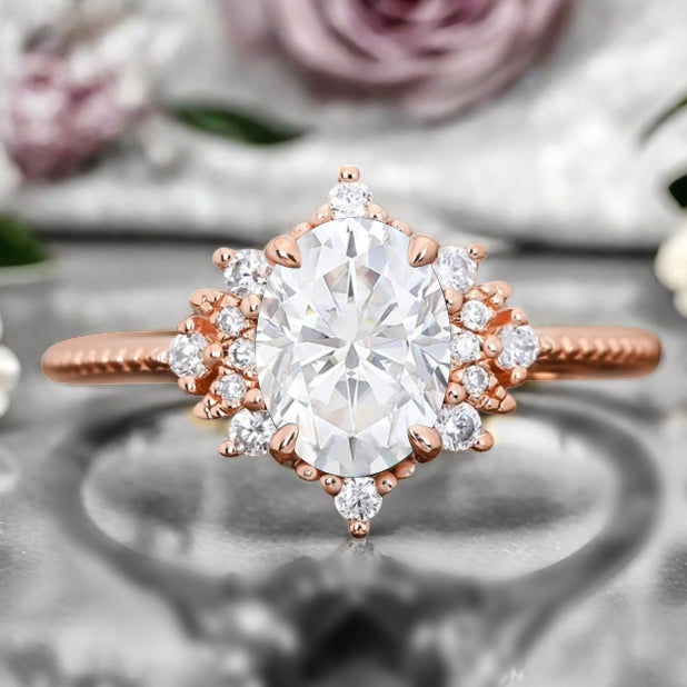 Bague de fiançailles vintage en forme de poire avec aigue-marine, ensemble de bagues de mariage uniques, cadeau d'anniversaire