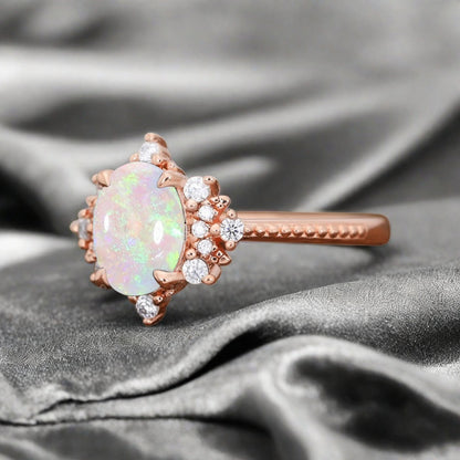 Bague de fiançailles vintage en forme de poire avec aigue-marine, ensemble de bagues de mariage uniques, cadeau d'anniversaire