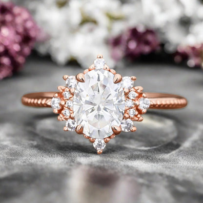 Bague de fiançailles vintage en forme de poire avec aigue-marine, ensemble de bagues de mariage uniques, cadeau d'anniversaire