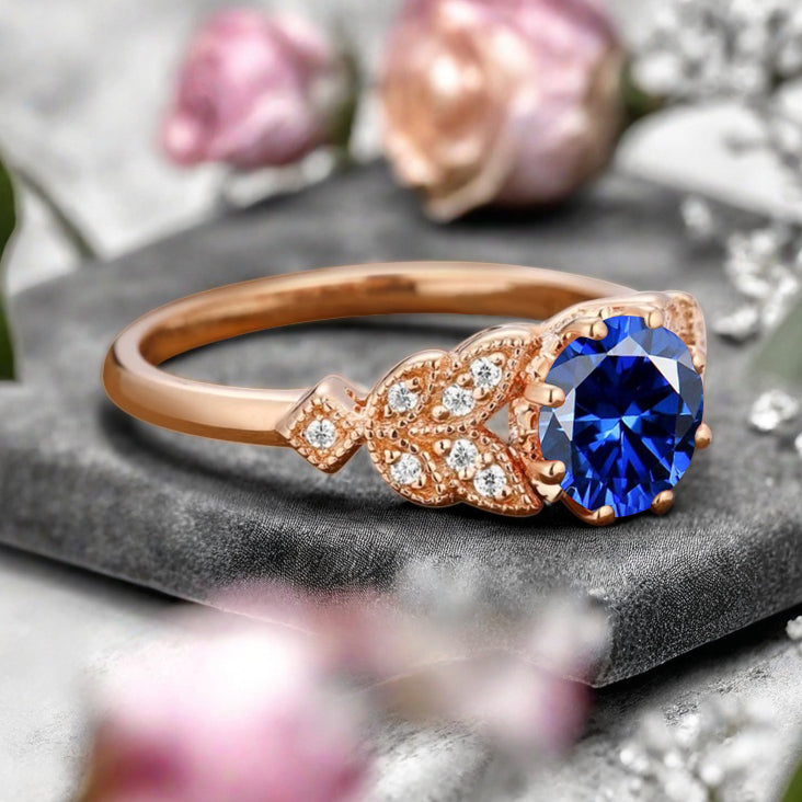 Bague de fiançailles vintage ovale en pierre de lune, bague de promesse unique en opale et moissanite