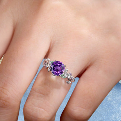 Bague de fiançailles vintage ovale en pierre de lune, bague de promesse unique en opale et moissanite