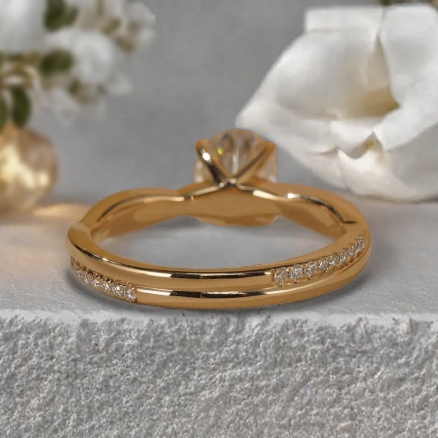 Bague de fiançailles vintage en forme de poire avec aigue-marine, ensemble de bagues de mariage uniques, cadeau d'anniversaire