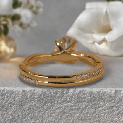 Bague de fiançailles vintage en forme de poire avec aigue-marine, ensemble de bagues de mariage uniques, cadeau d'anniversaire