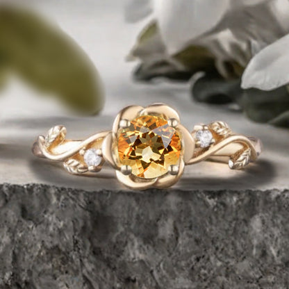 Bague de fiançailles vintage ovale en pierre de lune, bague de promesse unique en opale et moissanite