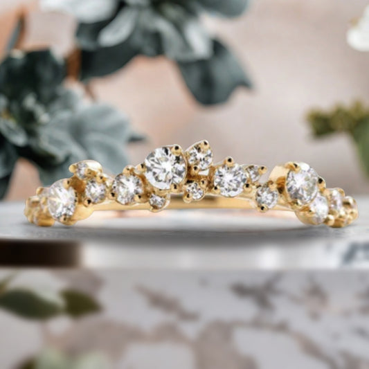 Vintage Birnenform Aquamarin Verlobungsring Set Unikat Versprechen Brautring Set Jubiläumsgeschenk
