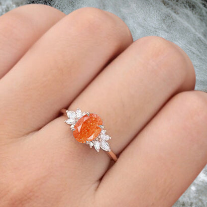 Bague de fiançailles vintage en forme de poire avec aigue-marine, ensemble de bagues de mariage uniques, cadeau d'anniversaire