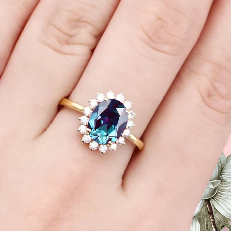 Bague de fiançailles vintage en forme de poire avec aigue-marine, ensemble de bagues de mariage uniques, cadeau d'anniversaire
