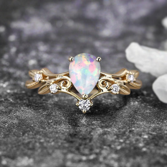 Bague de fiançailles en pierre de soleil ovale, bague de mariage unique en moissanite, cadeau pour elle