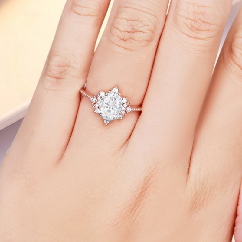 Bague de fiançailles vintage en forme de poire avec aigue-marine, ensemble de bagues de mariage uniques, cadeau d'anniversaire