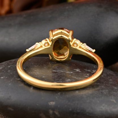 Bague de fiançailles vintage ovale en pierre de lune, bague de promesse unique en opale et moissanite