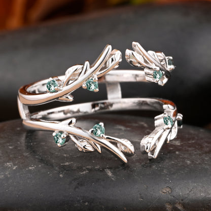 Bague de fiançailles vintage ovale en pierre de lune, bague de promesse unique en opale et moissanite