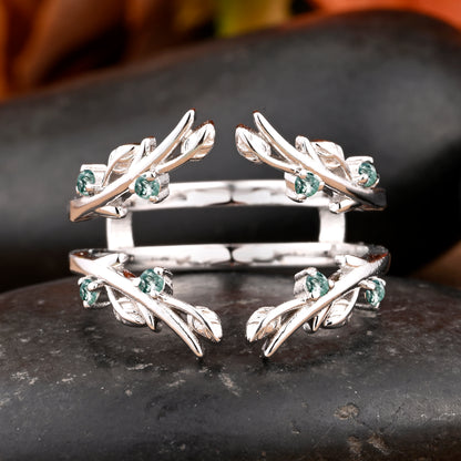 Bague de fiançailles vintage ovale en pierre de lune, bague de promesse unique en opale et moissanite