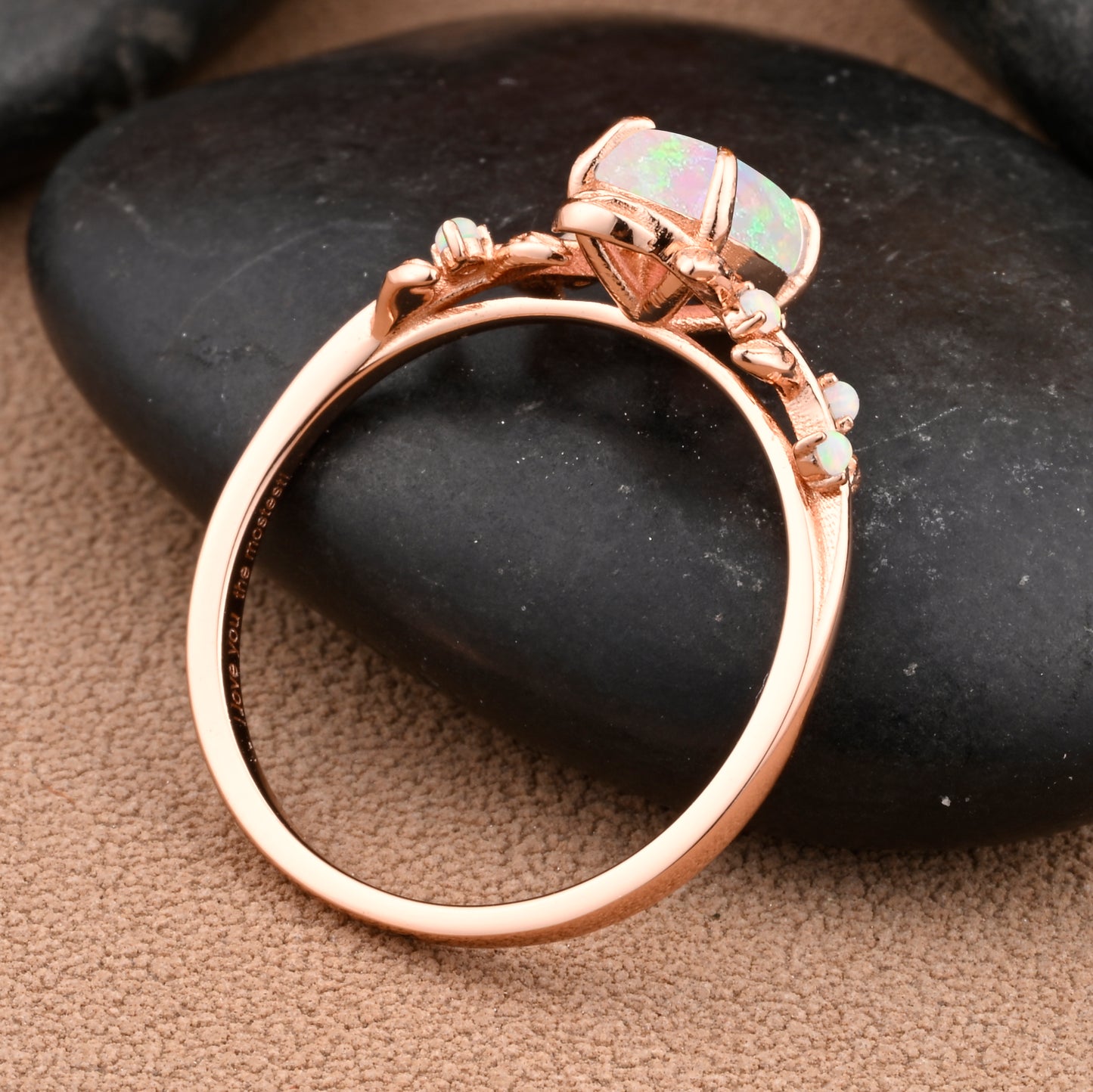 Bague de fiançailles vintage en forme de poire avec aigue-marine, ensemble de bagues de mariage uniques, cadeau d'anniversaire
