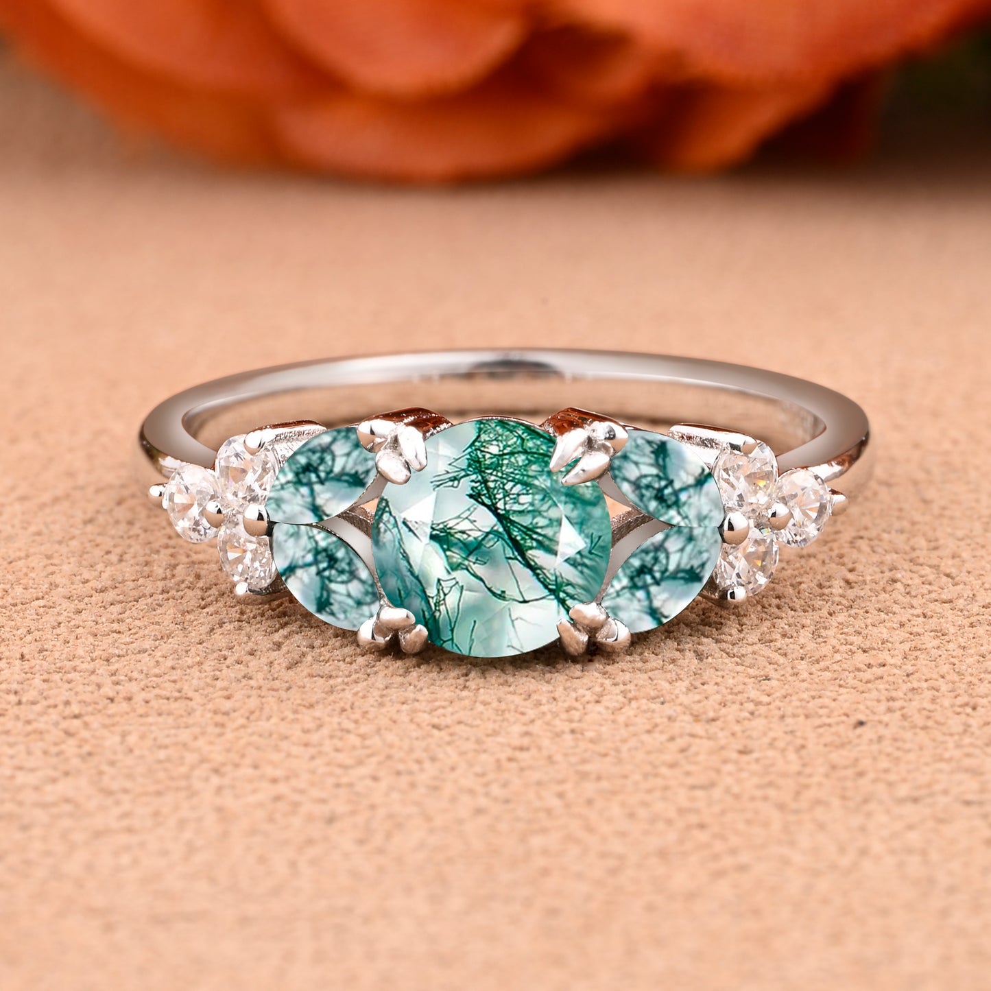 Bague de fiançailles vintage en forme de poire avec aigue-marine, ensemble de bagues de mariage uniques, cadeau d'anniversaire