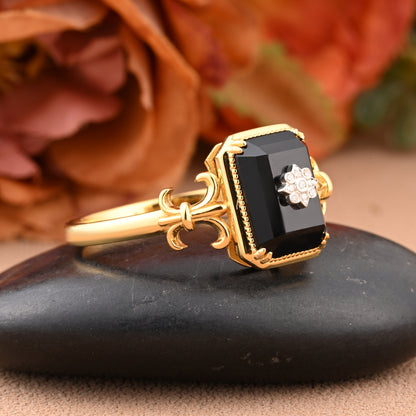 Bague de fiançailles vintage en forme de poire avec aigue-marine, ensemble de bagues de mariage uniques, cadeau d'anniversaire