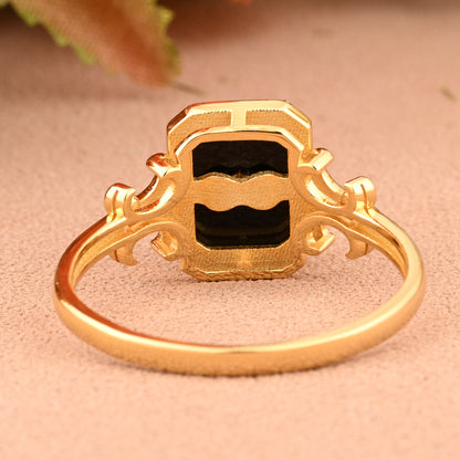 Bague de fiançailles vintage en forme de poire avec aigue-marine, ensemble de bagues de mariage uniques, cadeau d'anniversaire