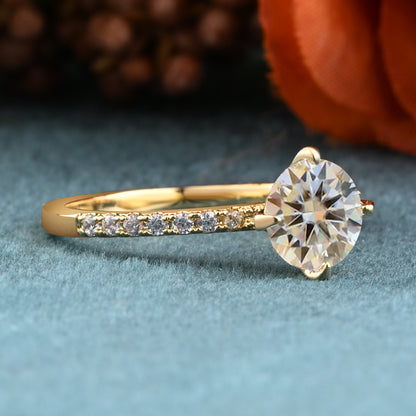 Bague de fiançailles vintage en forme de poire avec aigue-marine, ensemble de bagues de mariage uniques, cadeau d'anniversaire