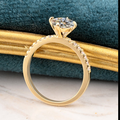 Bague de fiançailles vintage en forme de poire avec aigue-marine, ensemble de bagues de mariage uniques, cadeau d'anniversaire